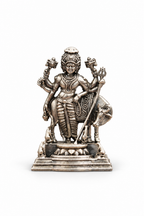 Silver Dattatreya Idol with Cow and Trident
