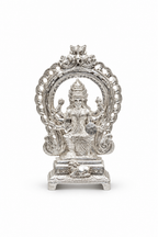 Silver Goddess Idol with Ornamental Arch